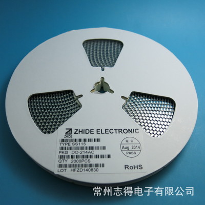 SS115肖特基二極管貼片SMA 原裝正品，志得電子專(zhuān)業(yè)供應(yīng)